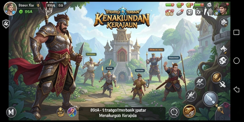 Tangkapan layar menunjukkan aksi intens dalam gameplay strategis.