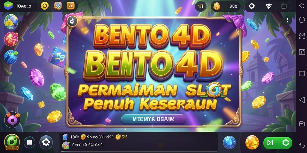 Screenshot gameplay BENTO4D menampilkan keseruan slot yang penuh warna.