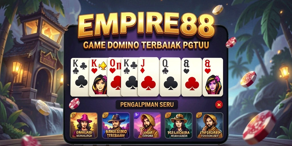 Screenshot dari gameplay seru di EMPIRE88 menunjukkan aksi domino yang mendebarkan.