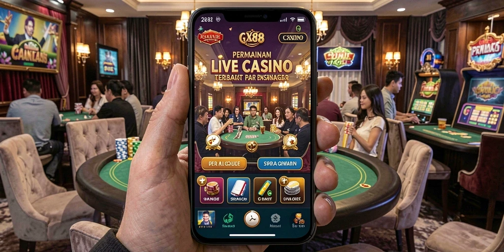 Gameplay menarik dari GX88 yang menawarkan pengalaman Live Casino.