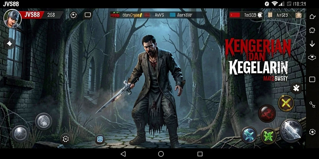 Gameplay menegangkan di JVS88 dengan suasana Horror yang mencekam.
