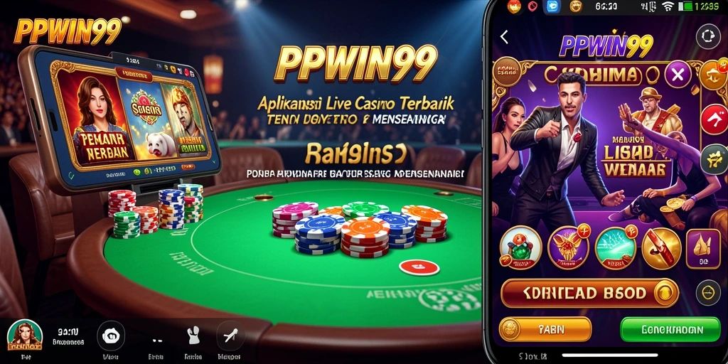 Tampilan menarik dari gameplay Live Casino di PPWIN99.