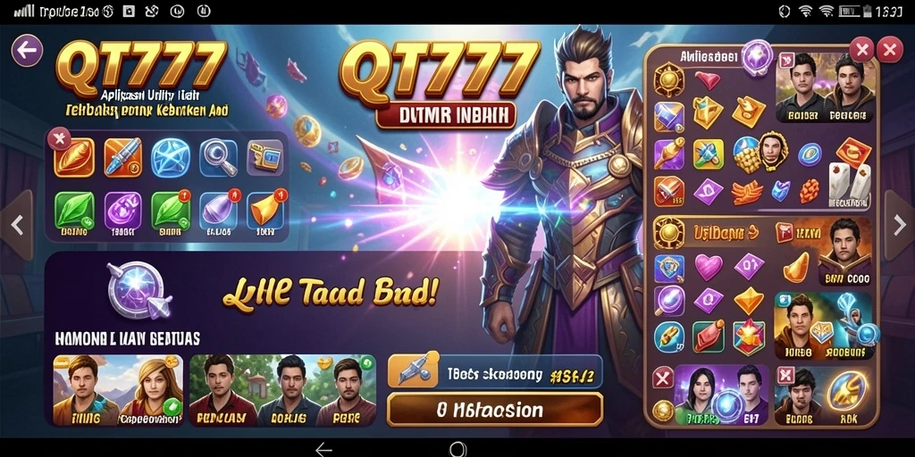 Tampilan antarmuka sederhana dan fungsional dari QT777.